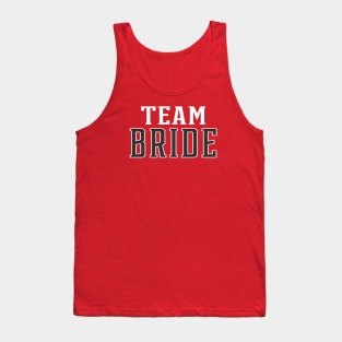 Simple Team Bride Wedding Typography Tank Top